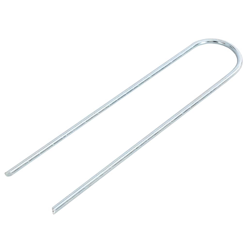 Vidaxx Erdnägel 50 Stück U-förmig 20x3,5 cm verzinkter Stahl
