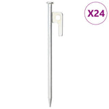 Vidaxl Zeltheringe 24 Stück 9 mm 20 cm verzinkter Stahl