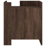 Vidaxl nachtkastje 45x50x50 cm bewerkt hout bruin eikenkleurig