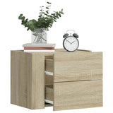 Vidaxl nachtkastje wandgemonteerd 45x30x35 cm sonoma eikenkleurig