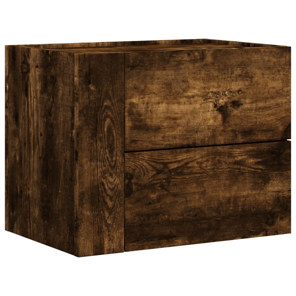 Vidaxl nachtkastje wandgemonteerd 45x30x35 cm gerookt eikenkleurig