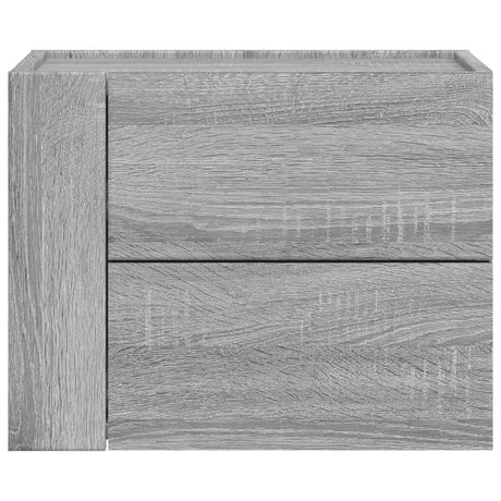 Vidaxl nachtkastje wandgemonteerd 45x30x35 cm grijs sonoma eikenkleur