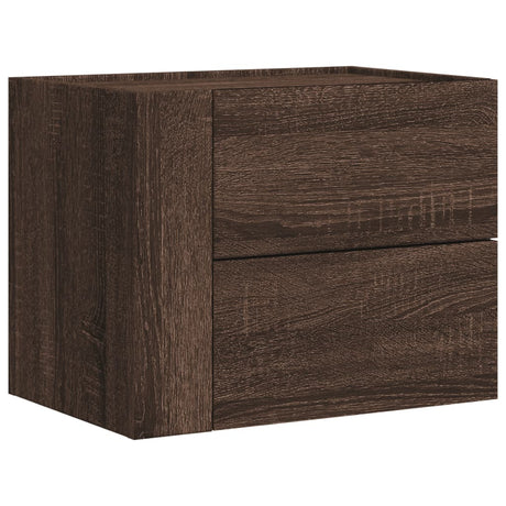 Vidaxl nachtkastje wandgemonteerd 45x30x35 cm bruin eikenkleurig