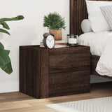 Vidaxl nachtkastje wandgemonteerd 45x30x35 cm bruin eikenkleurig