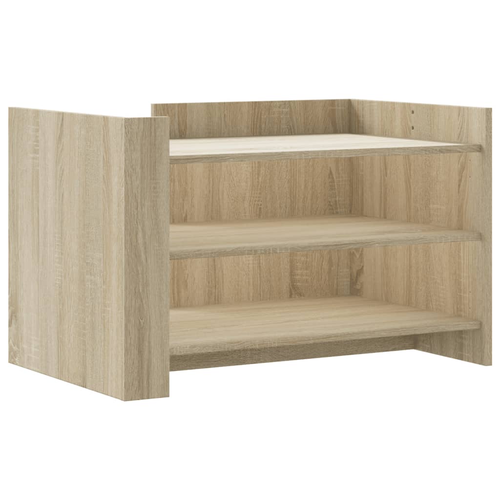 Vidaxl salontafel 80x50x50 cm bewerkt hout sonoma eikenkleurig