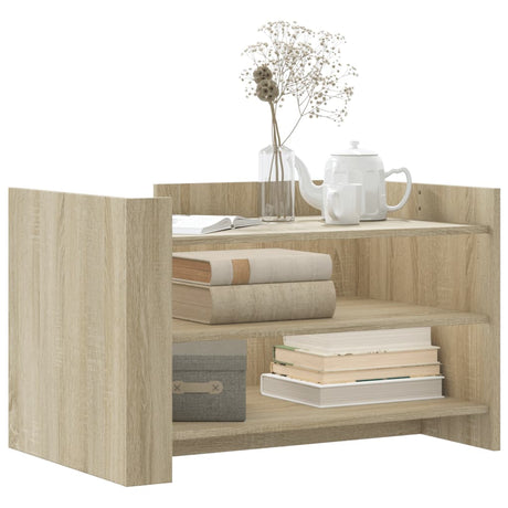 Vidaxl salontafel 80x50x50 cm bewerkt hout sonoma eikenkleurig