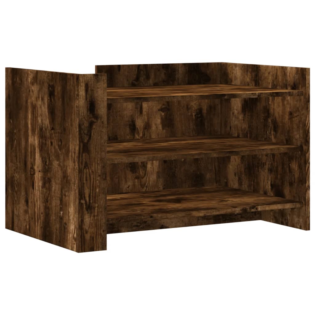 Vidaxl salontafel 80x50x50 cm bewerkt hout gerookt eikenkleurig