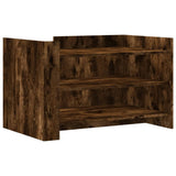 Vidaxl salontafel 80x50x50 cm bewerkt hout gerookt eikenkleurig