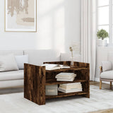 Vidaxl salontafel 80x50x50 cm bewerkt hout gerookt eikenkleurig