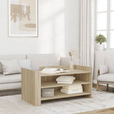 Vidaxl salontafel 100x50x50 cm bewerkt hout sonoma eikenkleurig