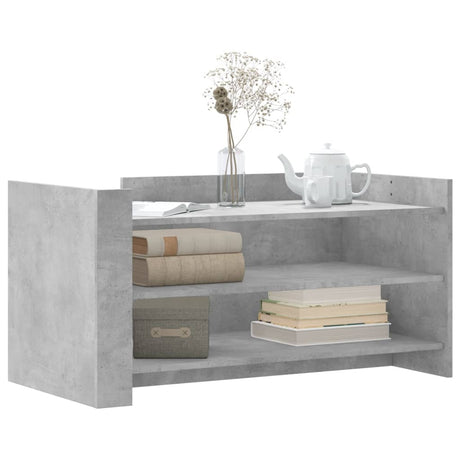 Vidaxl salontafel 100x50x50 cm bewerkt hout betongrijs