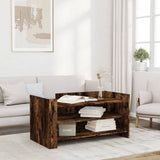 Vidaxl salontafel 100x50x50 cm bewerkt hout gerookt eikenkleurig