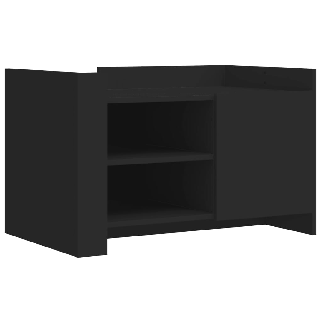 Vidaxl salontafel 80x50x50 cm bewerkt hout zwart