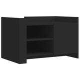 Vidaxl salontafel 80x50x50 cm bewerkt hout zwart