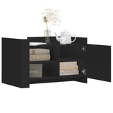 Vidaxl salontafel 80x50x50 cm bewerkt hout zwart
