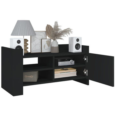 Vidaxl tv-meubel 80x35x40 cm bewerkt hout zwart
