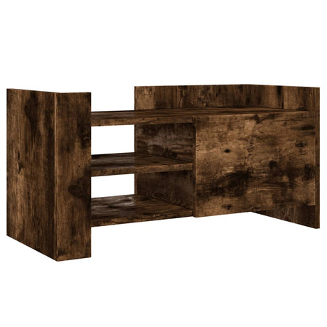 Vidaxl tv-meubel 80x35x40 cm bewerkt hout gerookt eikenkleurig