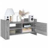 Vidaxl tv-meubel 80x35x40 cm bewerkt hout grijs sonoma eikenkleurig