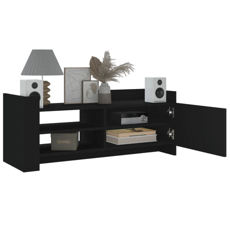 Vidaxl tv-meubel 100x35x40 cm bewerkt hout zwart