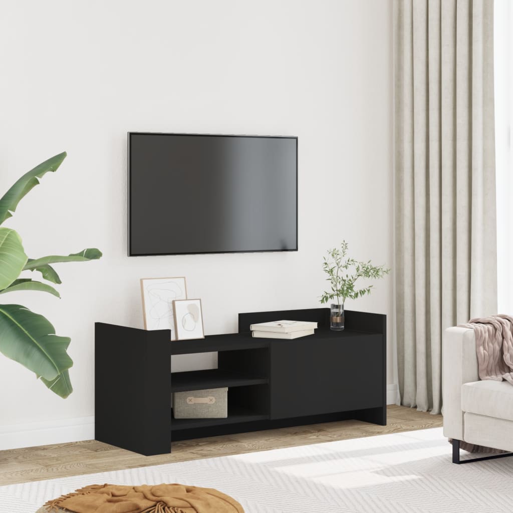 Vidaxl tv-meubel 100x35x40 cm bewerkt hout zwart