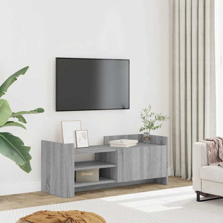 Vidaxl tv-meubel 100x35x40 cm bewerkt hout grijs sonoma eikenkleurig