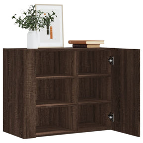 Vidaxl wandkast 75x35x60 cm bewerkt hout bruin eikenkleurig