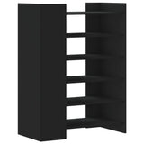 Vidaxx Schuhschrank 74,5x37,5x100 cm lackiertes Holz schwarz