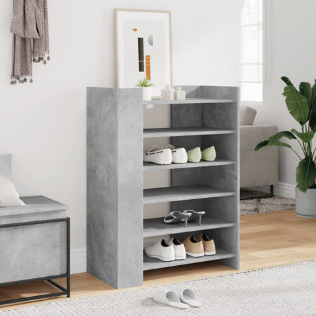 VidaXL Schuhschrank 74,5x37,5x100 cm Holzwerkstoff Betongrau