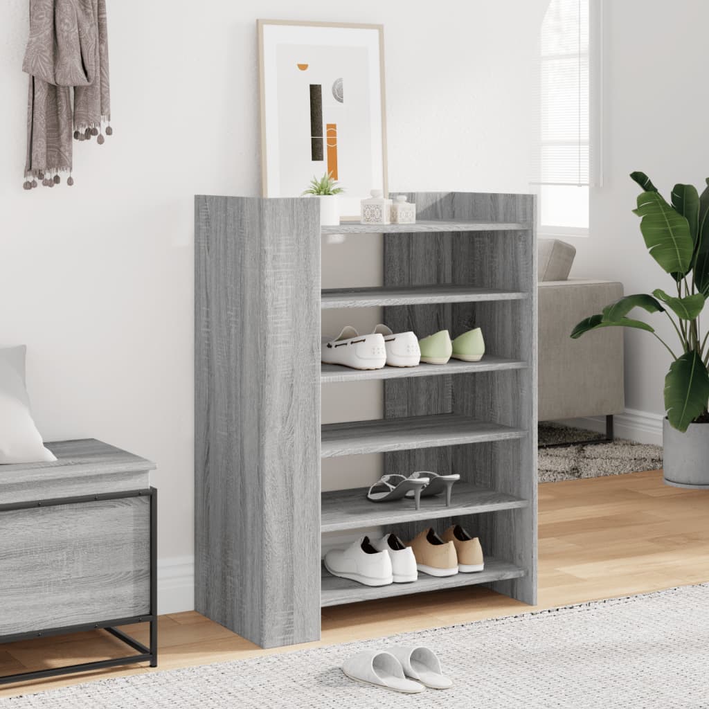 Vidaxx Schuhschrank 74,5x37,5x100 cm Holzwerkstoff Sonoma-Eiche grau