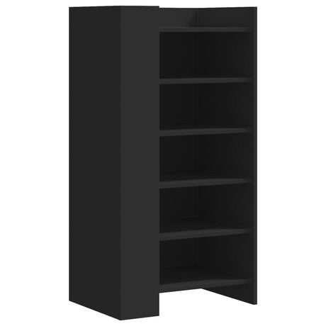 Vidaxx Schuhschrank 52x37,5x100 cm lackiertes Holz schwarz