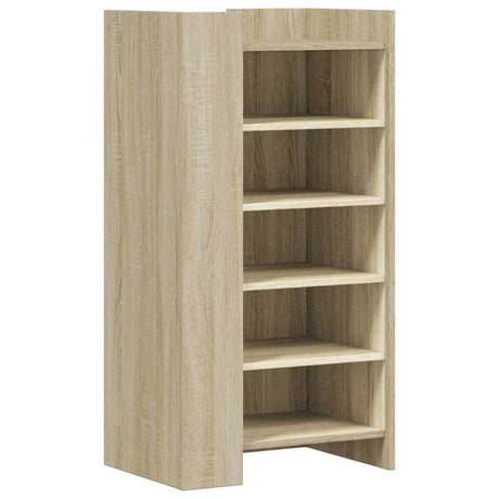 Vidaxxl Schuhschrank 52x37,5x100 cm Holzwerkstoff Sonoma-Eiche-farbig