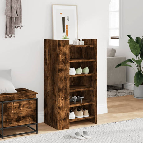 Vidaxx Schuhschrank 52x37,5x100 cm verarbeitetes Holz, geräucherte Eiche