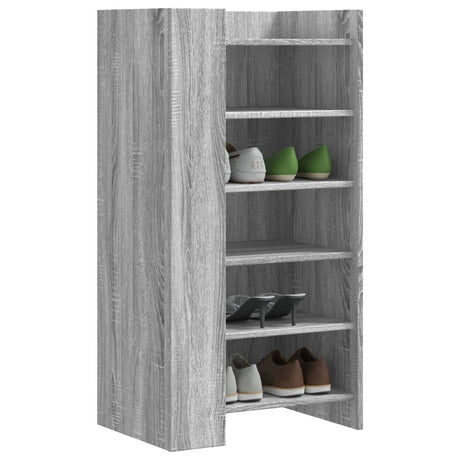 Vidaxx Schuhschrank 52x37,5x100 cm, Holzwerkstoff, Sonoma-Eiche, grau