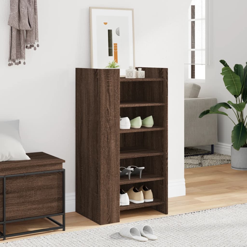 Vidaxx Schuhschrank 52x37,5x100 cm, fertiges Holz, braune Eiche