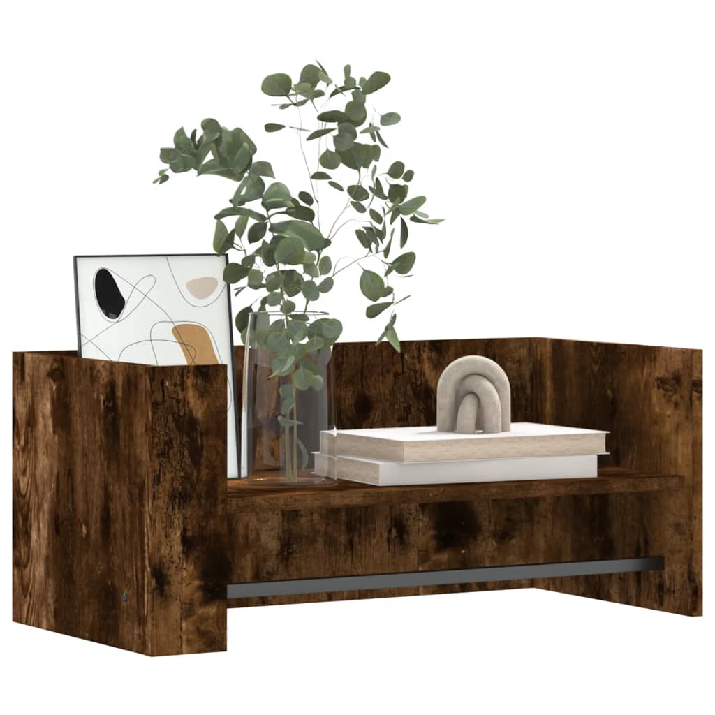 Vidaxl wandschap 70,5x35x30,5 cm bewerkt hout gerookt eikenkleurig