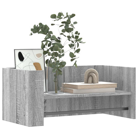 Vidaxl wandschap 70,5x35x30,5cm bewerkt hout grijs sonoma eikenkleurig