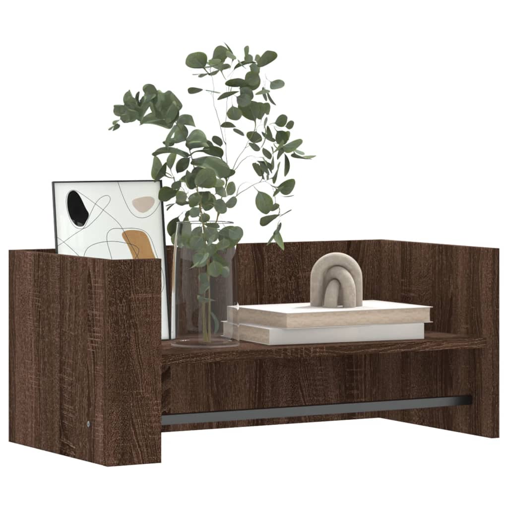 Vidaxl wandschap 70,5x35x30,5 cm bewerkt hout bruin eikenkleurig