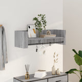 Vidaxl wandschap 100x35x30,5 cm bewerkt hout grijs sonoma eikenkleurig