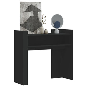 Vidaxl wandtafel 100x35x90 cm bewerkt hout zwart