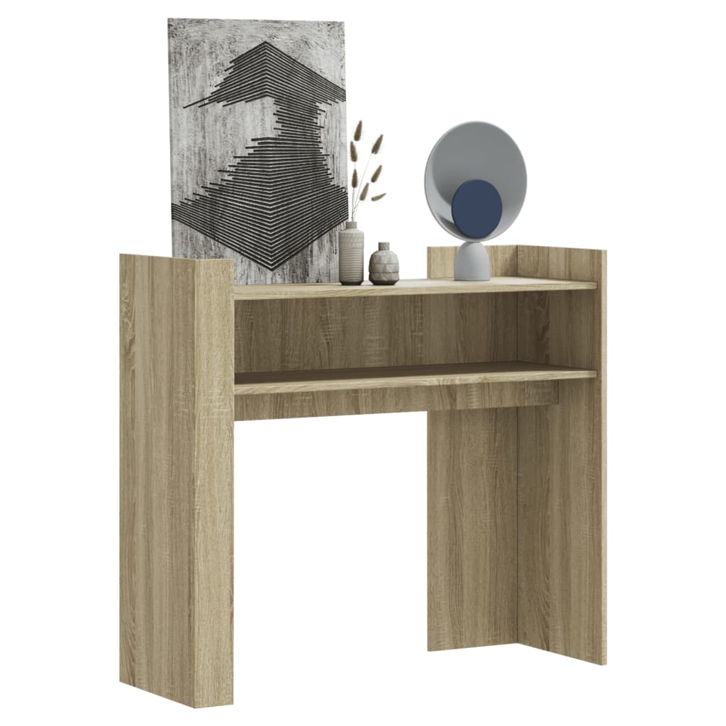 Vidaxl wandtafel 100x35x90 cm bewerkt hout sonoma eikenkleurig