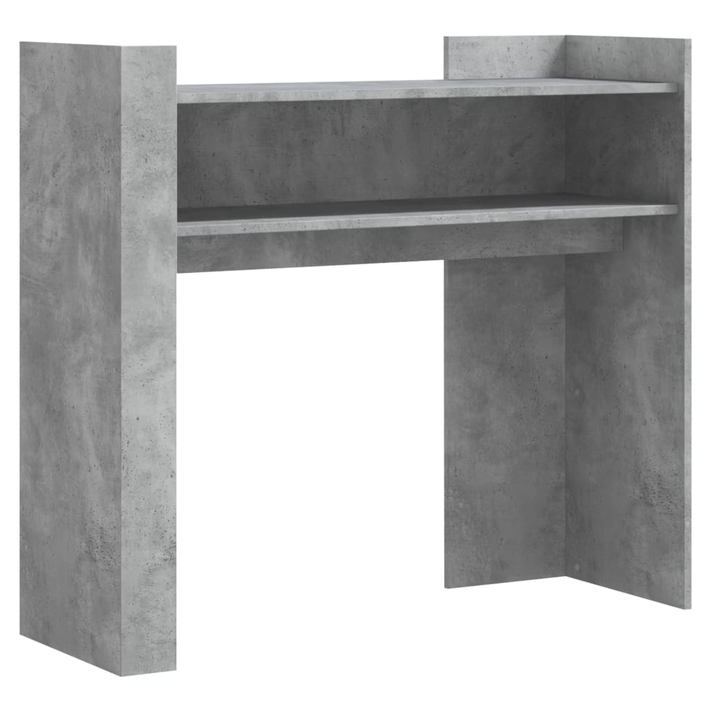 Vidaxl wandtafel 100x35x90 cm bewerkt hout betongrijs