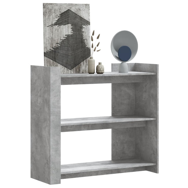 Vidaxl wandtafel 100x35x90 cm bewerkt hout betongrijs