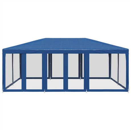 VidaXL Partyzelt mit 10 Mesh-Seitenwänden 6x4 m HDPE blau