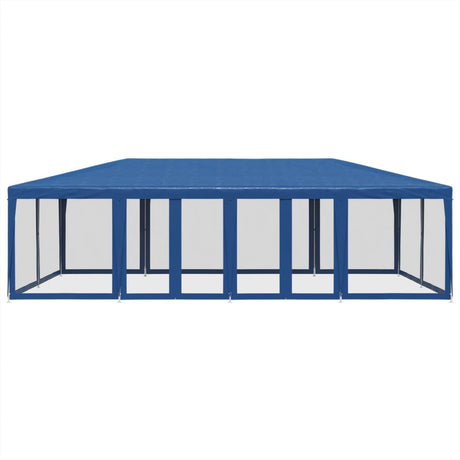 VidaXL Partyzelt mit 12 Mesh-Seitenwänden 8x4 m HDPE blau
