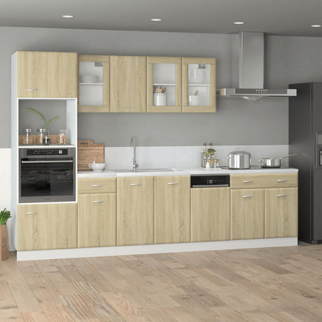 Vidaxl frontpaneel vaatwasser lyon 45x3x67 cm bewerkt hout sonoma eiken