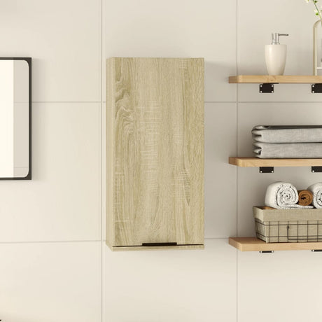 Vidaxl badkamerkast wandgemonteerd 32x20x67 cm sonoma eikenkleurig