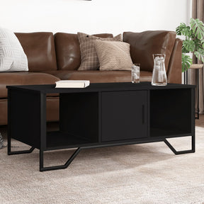 Vidaxl salontafel 100x51x40 cm bewerkt hout zwart