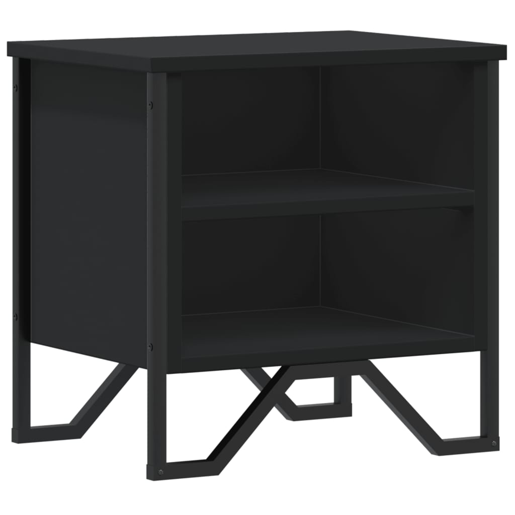 Vidaxl nachtkastje 40x30x40 cm spaanplaat zwart