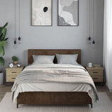 Vidaxl nachtkastjes 2 st 40x41x40 cm bewerkt hout sonoma eikenkleurig