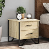 Vidaxl nachtkastjes 2 st 40x41x40 cm bewerkt hout sonoma eikenkleurig